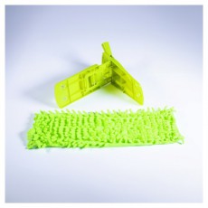 Iris CT-003-G mikroszálas padlótisztító mop szett, nyéllel, cserélhető fejjel 40x13cm Háztartás / Otthon / Kültér - Tisztító / mosó - Felmosó - 513472