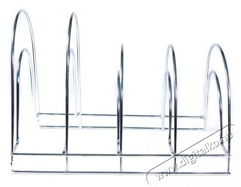 Iris KT-596 Konyhai f&eacute;m serpenyőtart&oacute;, 5 szintes Konyhai term&eacute;kek - Konyhai eszk&ouml;z - Egy&eacute;b konyhai eszk&ouml;z - 513451