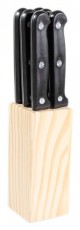 Iris KT-602 7 részes steak-kés készlet tartóval (6 db kés + fa tároló blokk) Konyhai termékek - Étkészlet - Evőeszköz készlet - 514638