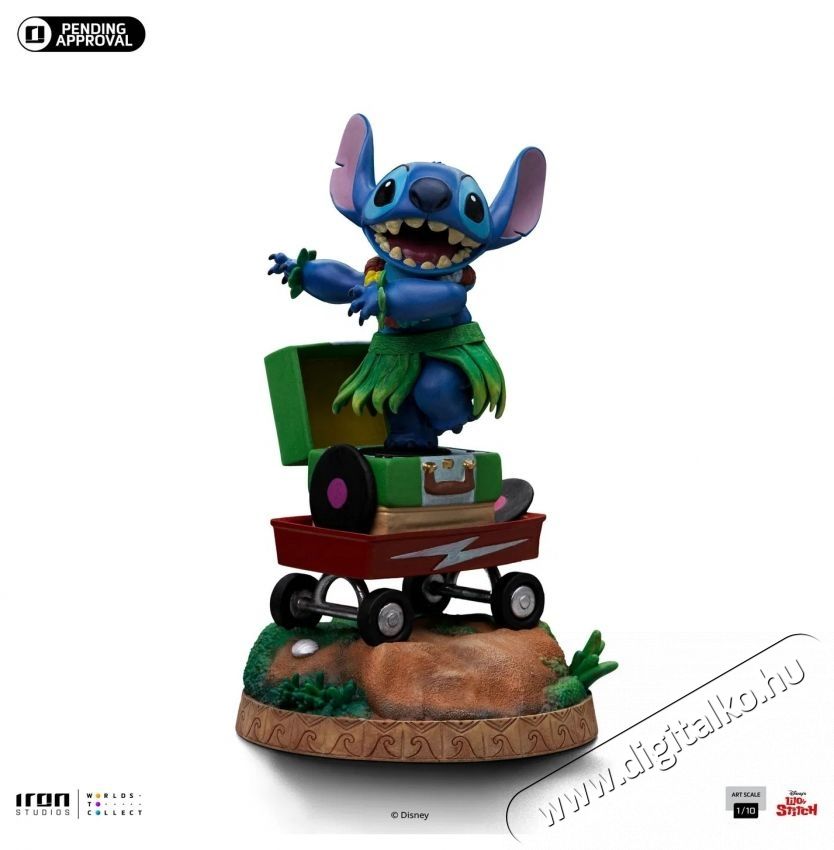 Iron Studios Disney Classics - Stitch Hula Hula - Art Scale 1/4 H&aacute;ztart&aacute;s / Otthon / K&uuml;lt&eacute;r - J&aacute;t&eacute;k / Sport - J&aacute;t&eacute;kfigura - 531863