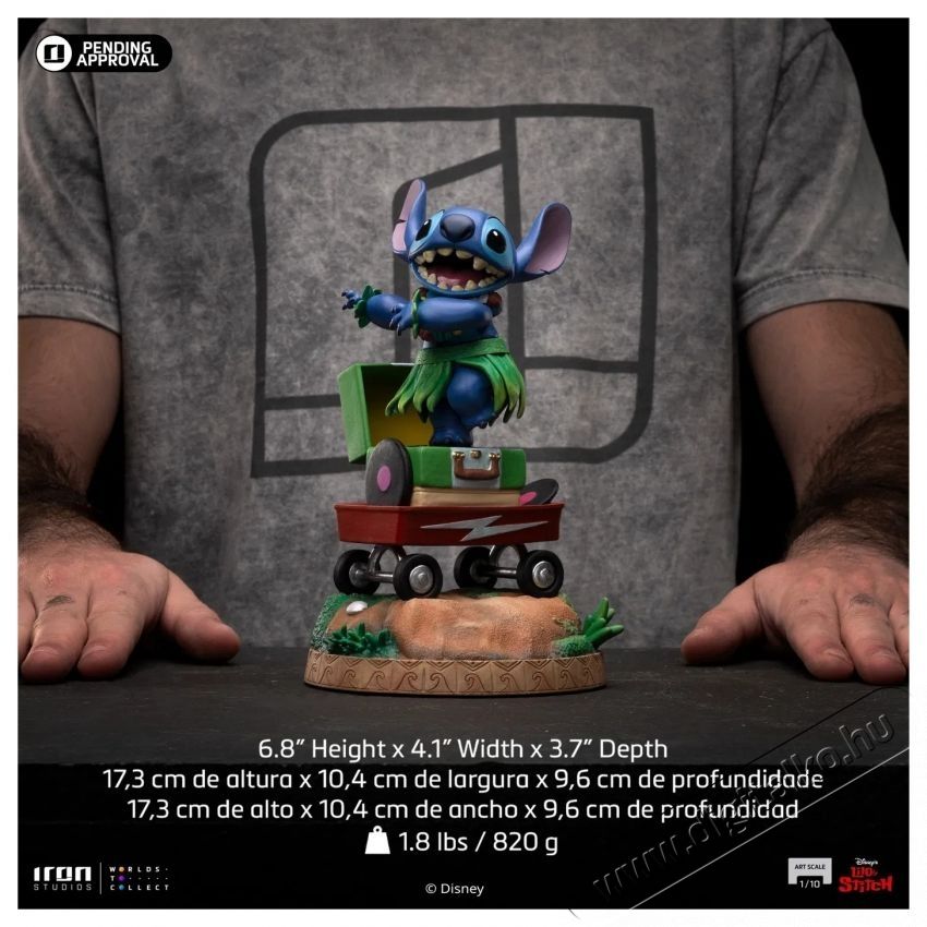 Iron Studios Disney Classics - Stitch Hula Hula - Art Scale 1/4 H&aacute;ztart&aacute;s / Otthon / K&uuml;lt&eacute;r - J&aacute;t&eacute;k / Sport - J&aacute;t&eacute;kfigura - 531863