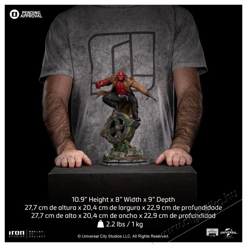 Iron Studios Hellboy - Art Scale 1/10 H&aacute;ztart&aacute;s / Otthon / K&uuml;lt&eacute;r - J&aacute;t&eacute;k / Sport - J&aacute;t&eacute;kfigura - 531861