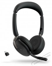 Jabra Evolve2 65 FLEX LINK380C MS Stereo Audio-Video / Hifi / Multim&eacute;dia - F&uuml;l &eacute;s Fejhallgat&oacute;k - Fejhallgat&oacute; mikrofonnal / headset - 509989