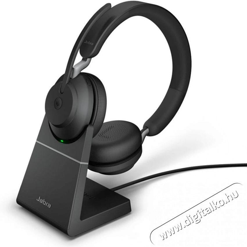 Jabra Evolve2 65 MS Stereo USB-A Stand Black Audio-Video / Hifi / Multim&eacute;dia - F&uuml;l &eacute;s Fejhallgat&oacute;k - Fejhallgat&oacute; mikrofonnal / headset - 509987
