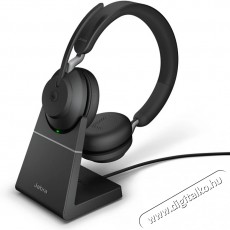 Jabra Evolve2 65 MS Stereo USB-A Stand Black Audio-Video / Hifi / Multimédia - Fül és Fejhallgatók - Fejhallgató mikrofonnal / headset - 509987