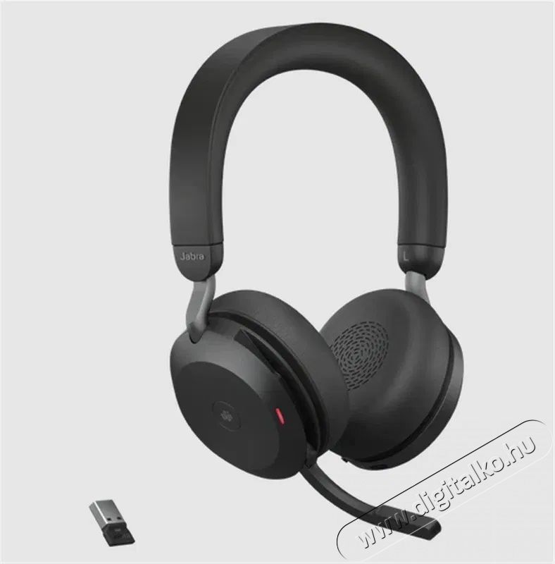 Jabra Evolve2 75 MS Stereo USB-A, Black Audio-Video / Hifi / Multim&eacute;dia - F&uuml;l &eacute;s Fejhallgat&oacute;k - Fejhallgat&oacute; mikrofonnal / headset - 509986