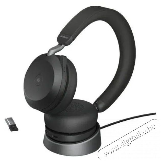 Jabra Evolve2 75 MS Stereo USB-A Stand Black Audio-Video / Hifi / Multim&eacute;dia - F&uuml;l &eacute;s Fejhallgat&oacute;k - Fejhallgat&oacute; - 518802