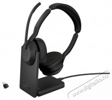 Jabra Evolve2 55, Link380/390c UC Stereo Stand Audio-Video / Hifi / Multim&eacute;dia - F&uuml;l &eacute;s Fejhallgat&oacute;k - Fejhallgat&oacute; mikrofonnal / headset - 529609