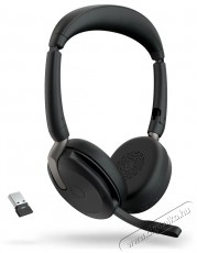 Jabra Evolve2 65 Flex, Link380/390c UC Stereo WLC Audio-Video / Hifi / Multim&eacute;dia - F&uuml;l &eacute;s Fejhallgat&oacute;k - Fejhallgat&oacute; mikrofonnal / headset - 529613