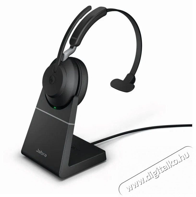 Jabra Evolve2 65 MS Mono USB-A Stand Black Fejhallgat&oacute; Audio-Video / Hifi / Multim&eacute;dia - F&uuml;l &eacute;s Fejhallgat&oacute;k - Fejhallgat&oacute; mikrofonnal / headset - 529615