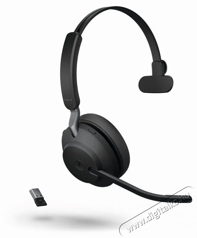 Jabra Evolve2 65 MS Mono USB-A Stand Black Fejhallgat&oacute; Audio-Video / Hifi / Multim&eacute;dia - F&uuml;l &eacute;s Fejhallgat&oacute;k - Fejhallgat&oacute; mikrofonnal / headset - 529615
