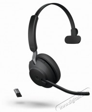 Jabra Evolve2 65 MS Mono USB-A Stand Black Fejhallgat&oacute; Audio-Video / Hifi / Multim&eacute;dia - F&uuml;l &eacute;s Fejhallgat&oacute;k - Fejhallgat&oacute; mikrofonnal / headset - 529615