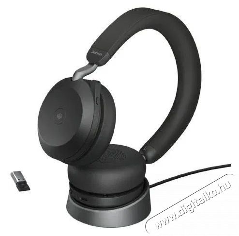 Jabra Evolve2 75, Link380/390a UC Stereo, Black Audio-Video / Hifi / Multim&eacute;dia - F&uuml;l &eacute;s Fejhallgat&oacute;k - Fejhallgat&oacute; mikrofonnal / headset - 529623