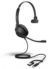 Jabra Evolve2 30 SE, USB C/A, UC Mono Fejhallgat&oacute; Audio-Video / Hifi / Multim&eacute;dia - F&uuml;l &eacute;s Fejhallgat&oacute;k - Fejhallgat&oacute; mikrofonnal / headset - 529596