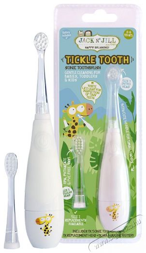 Jack N´Jill Tickle Tooth szonikus fogkefe 0-6 éves korig Szépségápolás / Egészség - Száj / fog ápolás - Elektromos fogkefe - 528691