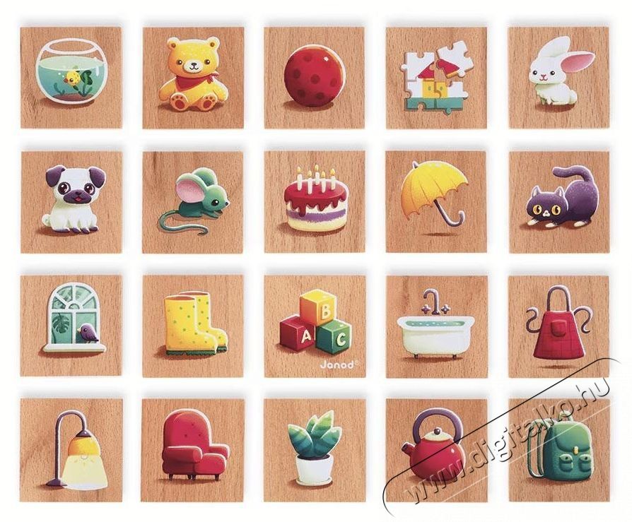 Janod Mem&oacute;ria j&aacute;t&eacute;k, Fa kialak&iacute;t&aacute;s H&aacute;ztart&aacute;s / Otthon / K&uuml;lt&eacute;r - J&aacute;t&eacute;k / Sport - Kreat&iacute;v / k&eacute;szs&eacute;gfejlesztő j&aacute;t&eacute;k - 534324