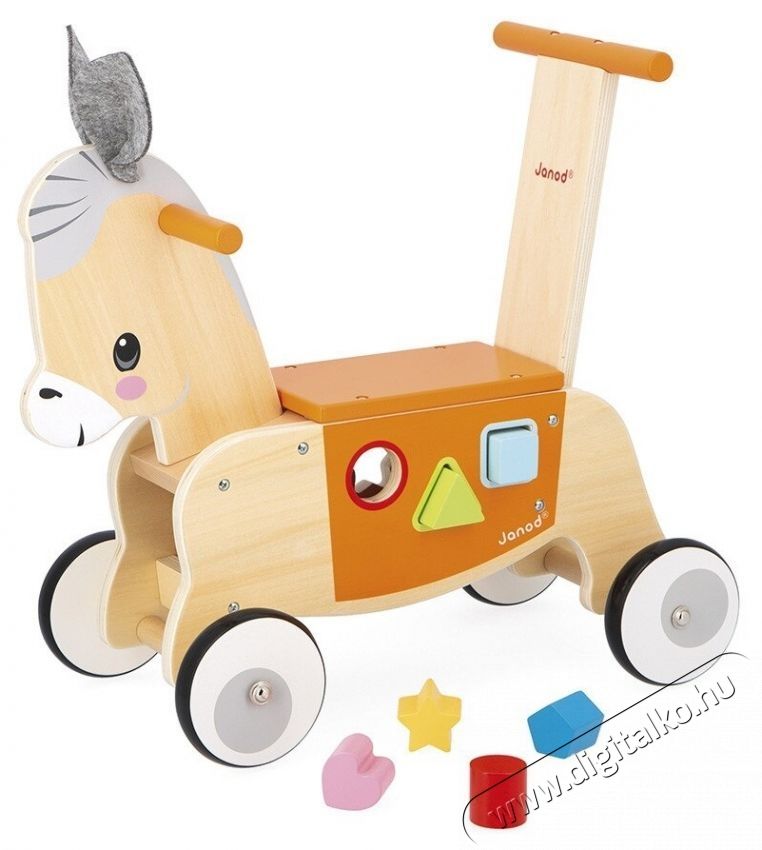 Janod f&aacute;b&oacute;l k&eacute;sz&uuml;lt lovagl&oacute; szam&aacute;r, v&aacute;logat&oacute; kieg&eacute;sz&iacute;tőkkel H&aacute;ztart&aacute;s / Otthon / K&uuml;lt&eacute;r - J&aacute;t&eacute;k / Sport - Baba j&aacute;t&eacute;k - 535356