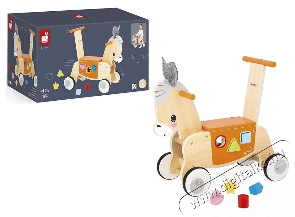 Janod f&aacute;b&oacute;l k&eacute;sz&uuml;lt lovagl&oacute; szam&aacute;r, v&aacute;logat&oacute; kieg&eacute;sz&iacute;tőkkel H&aacute;ztart&aacute;s / Otthon / K&uuml;lt&eacute;r - J&aacute;t&eacute;k / Sport - Baba j&aacute;t&eacute;k - 535356