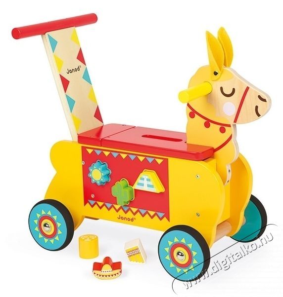 Janod Ride-On L&aacute;ma, Gyerekeknek, F&aacute;b&oacute;l k&eacute;sz&uuml;lt H&aacute;ztart&aacute;s / Otthon / K&uuml;lt&eacute;r - J&aacute;t&eacute;k / Sport - Baba j&aacute;t&eacute;k - 535355
