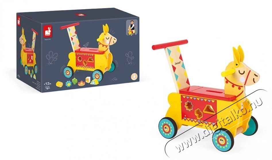 Janod Ride-On L&aacute;ma, Gyerekeknek, F&aacute;b&oacute;l k&eacute;sz&uuml;lt H&aacute;ztart&aacute;s / Otthon / K&uuml;lt&eacute;r - J&aacute;t&eacute;k / Sport - Baba j&aacute;t&eacute;k - 535355