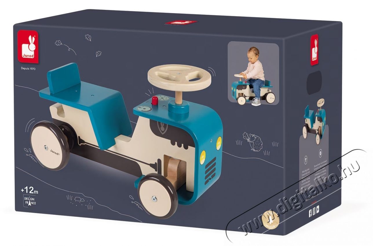 Janod fa r&aacute;&uuml;lős traktor H&aacute;ztart&aacute;s / Otthon / K&uuml;lt&eacute;r - J&aacute;t&eacute;k / Sport - Szabadt&eacute;ri j&aacute;t&eacute;k - 535353