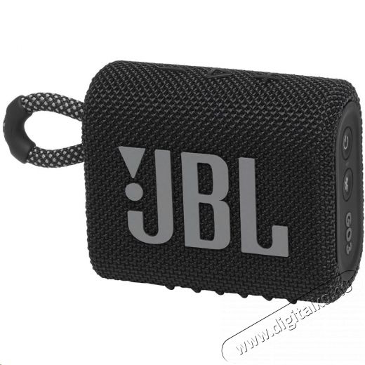 JBL GO 3 Bluetooth hangszóró - fekete  Audio-Video / Hifi / Multimédia - Hordozható, vezeték nélküli / bluetooth hangsugárzó - Hordozható, vezeték nélküli / bluetooth hangsugárzó - 375064