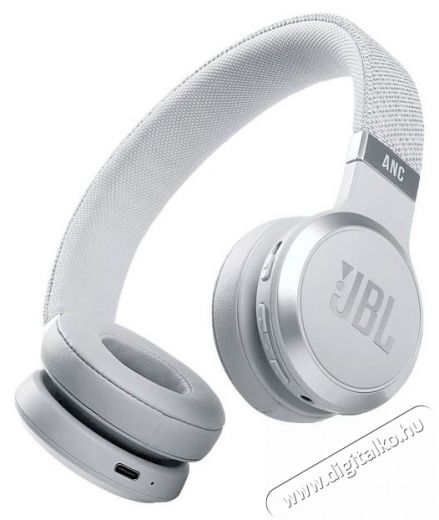 JBL LIVE 460 NC WHT Bluetooth aktív zajszűrős fejhallgató - fehér  Audio-Video / Hifi / Multimédia - Fül és Fejhallgatók - Fejhallgató - 375143