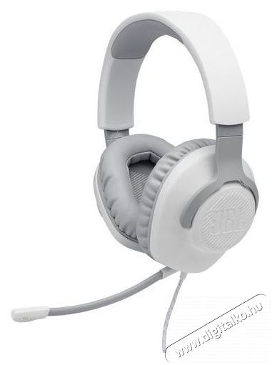 JBL Quantum 100 vezetékes gamer fejhallgató - fehér  Audio-Video / Hifi / Multimédia - Fül és Fejhallgatók - Fejhallgató mikrofonnal / headset - 375058