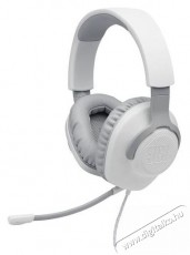 JBL Quantum 100 vezetékes gamer fejhallgató - fehér  Audio-Video / Hifi / Multimédia - Fül és Fejhallgatók - Fejhallgató mikrofonnal / headset - 375058