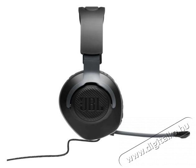 JBL Quantum 100 vezetékes gamer fejhallgató - fekete  Audio-Video / Hifi / Multimédia - Fül és Fejhallgatók - Fejhallgató mikrofonnal / headset - 375056