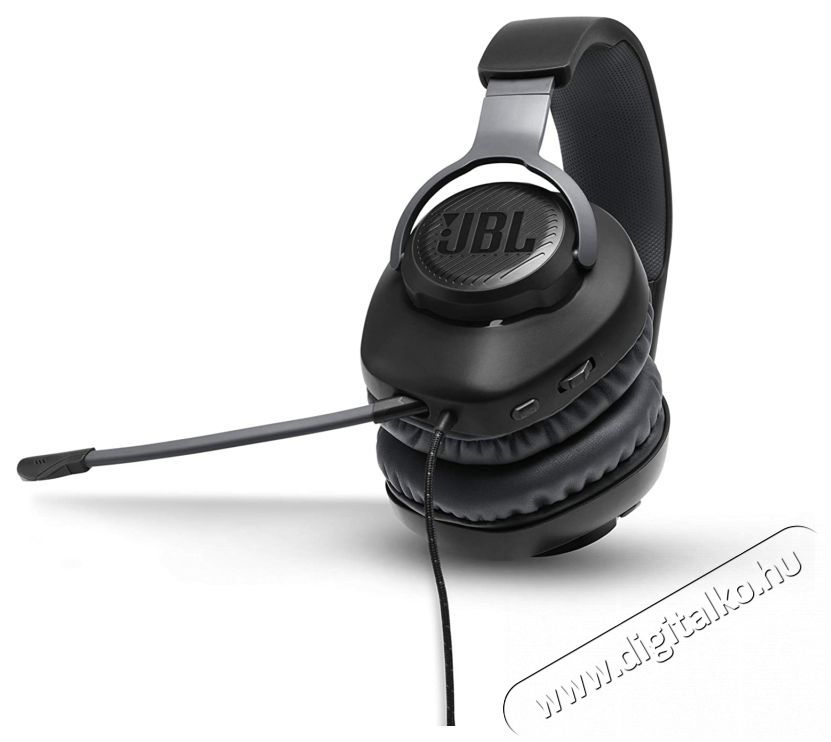 JBL Quantum 100 vezetékes gamer fejhallgató - fekete  Audio-Video / Hifi / Multimédia - Fül és Fejhallgatók - Fejhallgató mikrofonnal / headset - 375056
