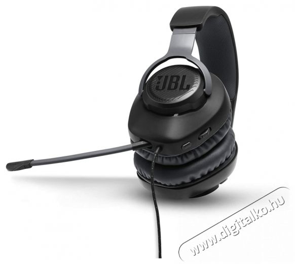 JBL Quantum 100 vezetékes gamer fejhallgató - fekete  Audio-Video / Hifi / Multimédia - Fül és Fejhallgatók - Fejhallgató mikrofonnal / headset - 375056