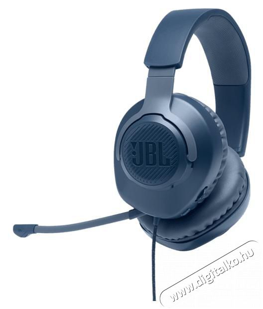 JBL Quantum 100 vezetékes gamer fejhallgató - kék  Audio-Video / Hifi / Multimédia - Fül és Fejhallgatók - Fejhallgató mikrofonnal / headset - 375057