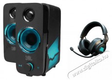 JBL Quantum Duo Bluetooth gamer hangszóró + Quantum 600 vezeték nélküli gamer fejhallgató csomag - fekete  Audio-Video / Hifi / Multimédia - Hangfal - Hangfalszett - Akciós hangfal csomag - 375084