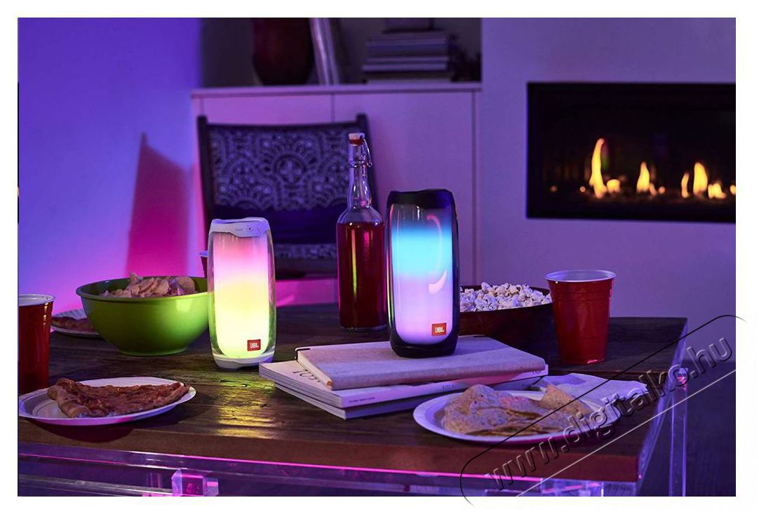 JBL Pulse 4 fekete vízálló LED-es Bluetooth hangszóró Audio-Video / Hifi / Multimédia - Hordozható, vezeték nélküli / bluetooth hangsugárzó - Hordozható, vezeték nélküli / bluetooth hangsugárzó - 380163