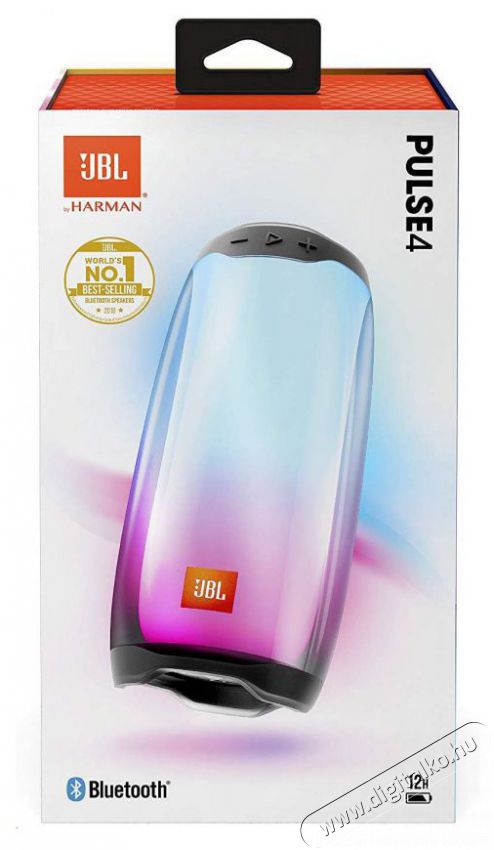 JBL Pulse 4 fekete vízálló LED-es Bluetooth hangszóró Audio-Video / Hifi / Multimédia - Hordozható, vezeték nélküli / bluetooth hangsugárzó - Hordozható, vezeték nélküli / bluetooth hangsugárzó - 380163