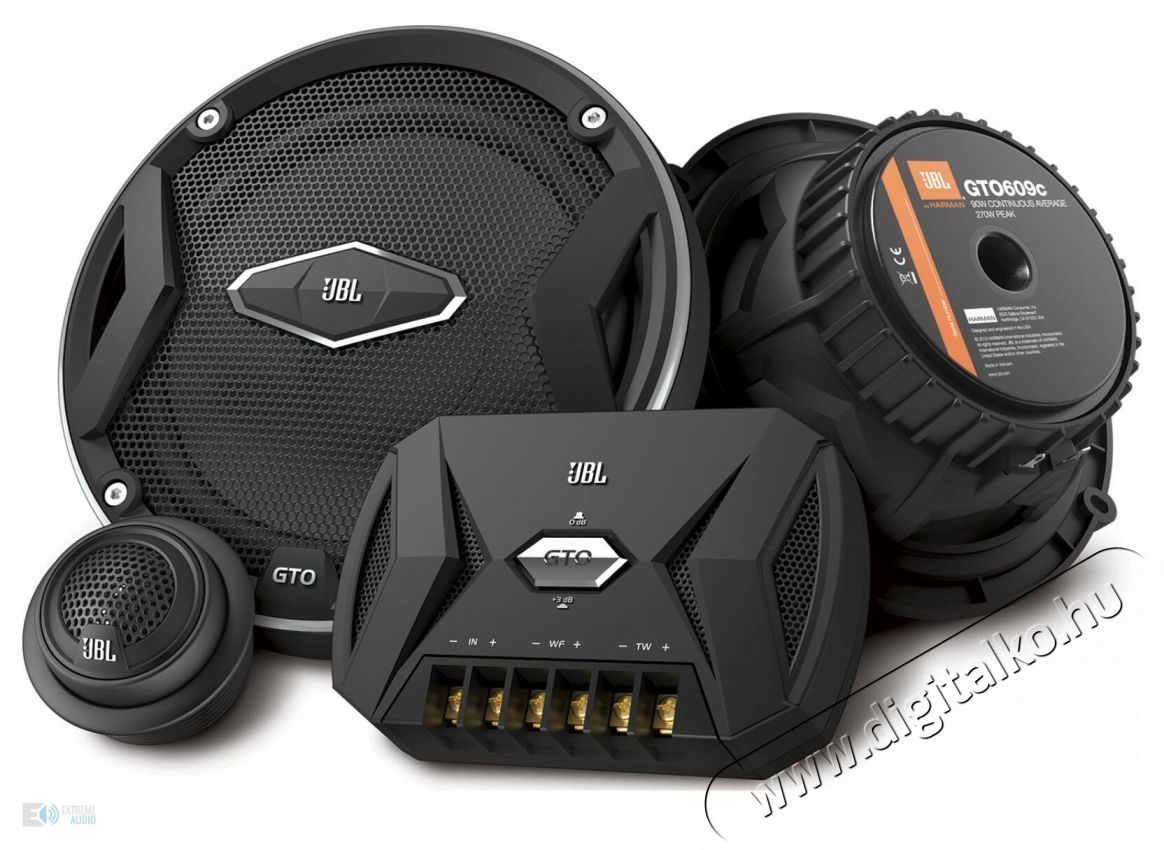 JBL GTO609C, 16,5 cm-es komponens aut&oacute; hangsz&oacute;r&oacute; szett Audio-Video / Hifi / Multim&eacute;dia - Hangfal - Hangfalszett - Hangfalszett - 323289
