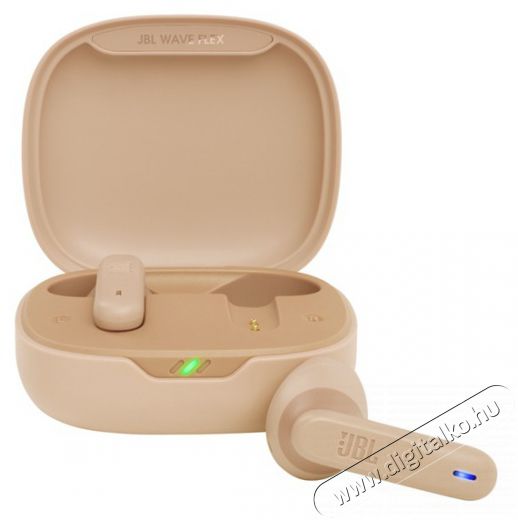 JBL Wave Flex BEG True Wireless Bluetooth bézs fülhallgató Audio-Video / Hifi / Multimédia - Fül és Fejhallgatók - Fülhallgató - 462551