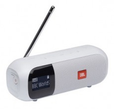 JBL Tuner2 fehér hordozható Bluetooth FM/DAB rádiós hangszóró Audio-Video / Hifi / Multimédia - Hordozható, vezeték nélküli / bluetooth hangsugárzó - Hordozható, vezeték nélküli / bluetooth hangsugárzó - 473806