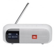 JBL Tuner2 fehér hordozható Bluetooth FM/DAB rádiós hangszóró Audio-Video / Hifi / Multimédia - Hordozható, vezeték nélküli / bluetooth hangsugárzó - Hordozható, vezeték nélküli / bluetooth hangsugárzó - 473806