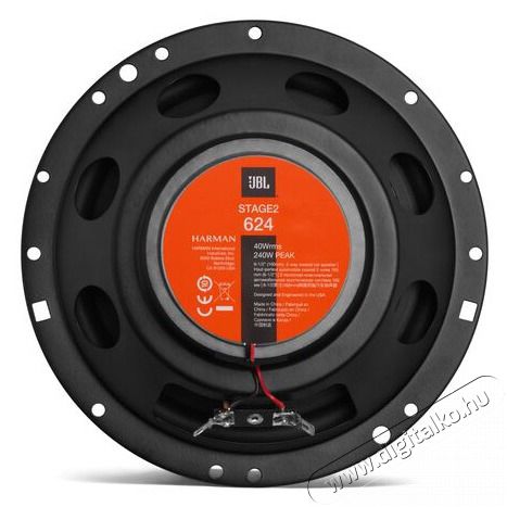JBL STAGE 2 624 16,5cm-es 2 utas koaxiális hangszóró Autóhifi / Autó felszerelés - Autó hangsugárzó - Hangszóró - 475920