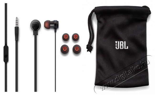 JBL T210 fülhallgató headset - fekete Audio-Video / Hifi / Multimédia - Fül és Fejhallgatók - Fülhallgató mikrofonnal / headset - 314202