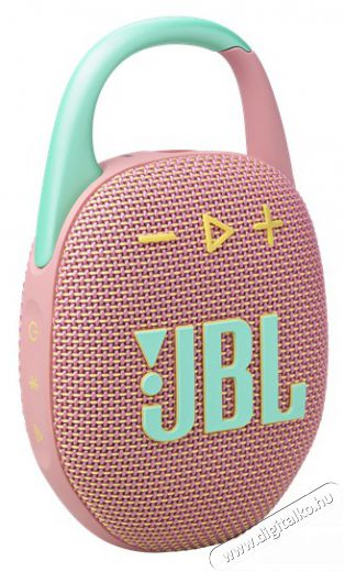 JBL Clip 5 PINK pink hordozható Bluetooth hangszóró Audio-Video / Hifi / Multimédia - Hordozható, vezeték nélküli / bluetooth hangsugárzó - Hordozható, vezeték nélküli / bluetooth hangsugárzó - 500005