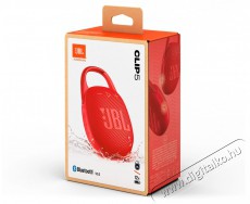 JBL Clip 5 RED piros hordozható Bluetooth hangszóró Audio-Video / Hifi / Multimédia - Hordozható, vezeték nélküli / bluetooth hangsugárzó - Hordozható, vezeték nélküli / bluetooth hangsugárzó - 507947