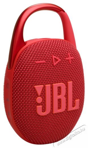 JBL Clip 5 RED piros hordozható Bluetooth hangszóró Audio-Video / Hifi / Multimédia - Hordozható, vezeték nélküli / bluetooth hangsugárzó - Hordozható, vezeték nélküli / bluetooth hangsugárzó - 507947