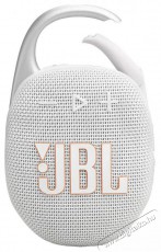 JBL Clip 5 WHT fehér hordozható Bluetooth hangszóró Audio-Video / Hifi / Multimédia - Hordozható, vezeték nélküli / bluetooth hangsugárzó - Hordozható, vezeték nélküli / bluetooth hangsugárzó - 507949