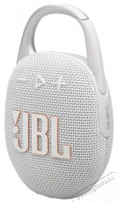 JBL Clip 5 WHT fehér hordozható Bluetooth hangszóró Audio-Video / Hifi / Multimédia - Hordozható, vezeték nélküli / bluetooth hangsugárzó - Hordozható, vezeték nélküli / bluetooth hangsugárzó - 507949