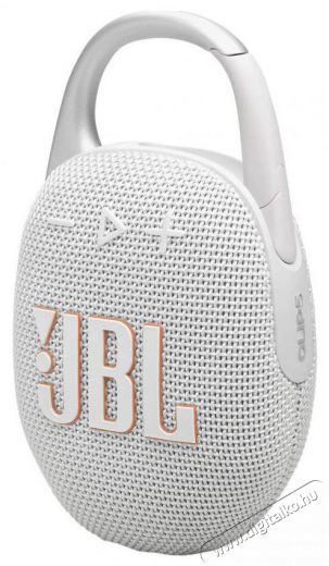 JBL Clip 5 WHT fehér hordozható Bluetooth hangszóró Audio-Video / Hifi / Multimédia - Hordozható, vezeték nélküli / bluetooth hangsugárzó - Hordozható, vezeték nélküli / bluetooth hangsugárzó - 507949