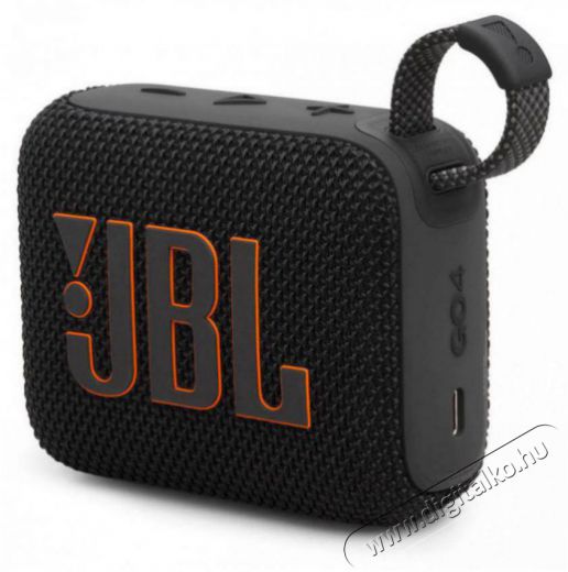 JBL Go 4 BLK fekete hordozható Bluetooth hangszóró Audio-Video / Hifi / Multimédia - Hordozható, vezeték nélküli / bluetooth hangsugárzó - Hordozható, vezeték nélküli / bluetooth hangsugárzó - 507940