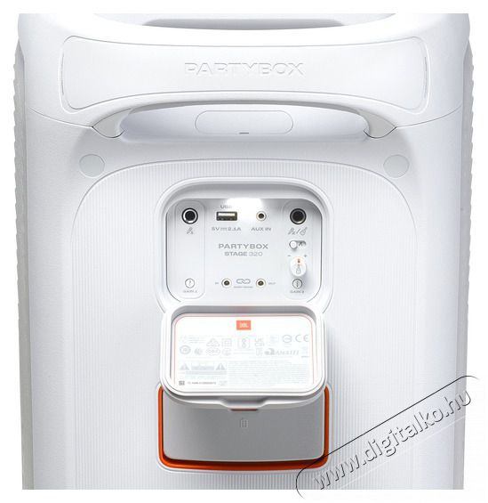 JBL Partybox Stage 320 fehér Bluetooth partybox Audio-Video / Hifi / Multimédia - Hordozható, vezeték nélküli / bluetooth hangsugárzó - Hordozható, vezeték nélküli / bluetooth hangsugárzó - 514515